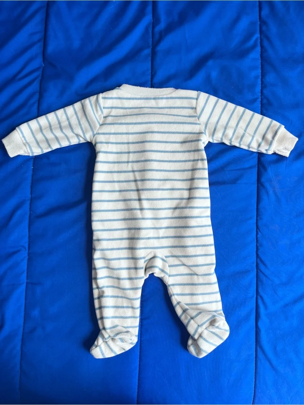 CARTER’S Baby Little Brother Fleece Footed Pajamas (2) 0-3 Months